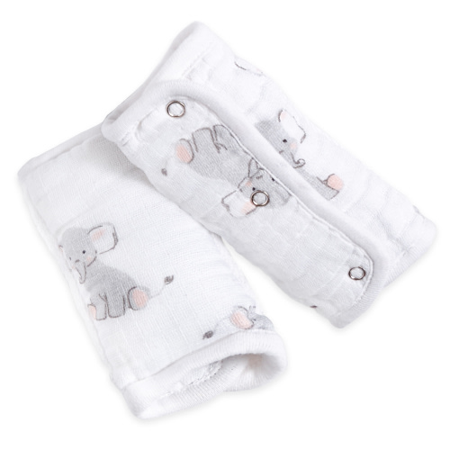 aden + anais essentials, strap covers, safari babes - elephant 2-pack