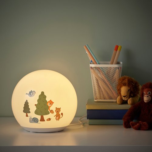 BRUMMIG LED table lamp - forest patterned