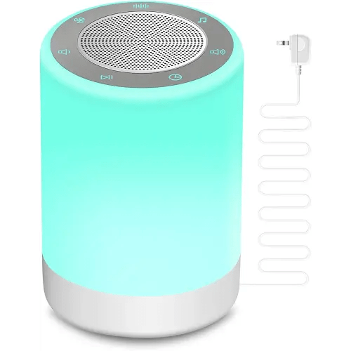 Sound Machine,White Noise Machine for Baby with Night Light, 32 High Fidelity Sounds,Plug in,5 Timers & Memory Feature, Noise Machine for Baby Kids Adults,Home