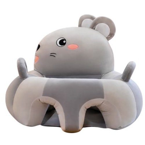 Baby Sofa Support Chair Soft Plush Cartoon Animals Baby Sitting Chair Learning To Sit Seats Without Filled Cotton
