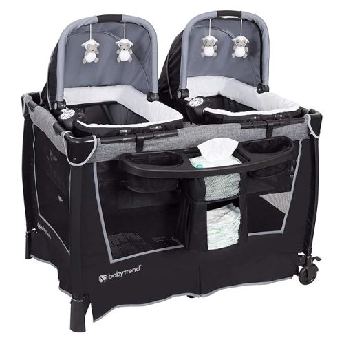 Baby Trend Retreat Twins Nursery Center, Quarry - Twins Playard