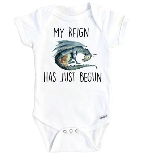 Dragon Green Onesie® Baby Boy Girl Clothes Infant Bodysuit Funny Cute Newborn Gs1 White 12m Onesie®