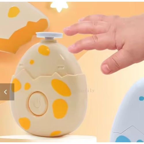 Electric nail filer - orange dinosaur egg