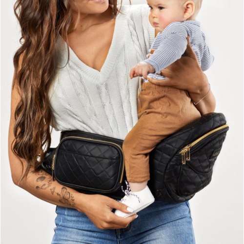 Tushbaby Hip Carrier VEGAN LEATHER BLACK