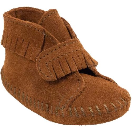 Minnetonka Front Strap Bootie (Infant/Toddler)