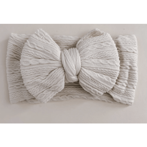 Luna + Luca Stretch Bow Headband - Cream