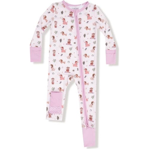 Cowgirl Dogs Convertible Romper, 3-6M