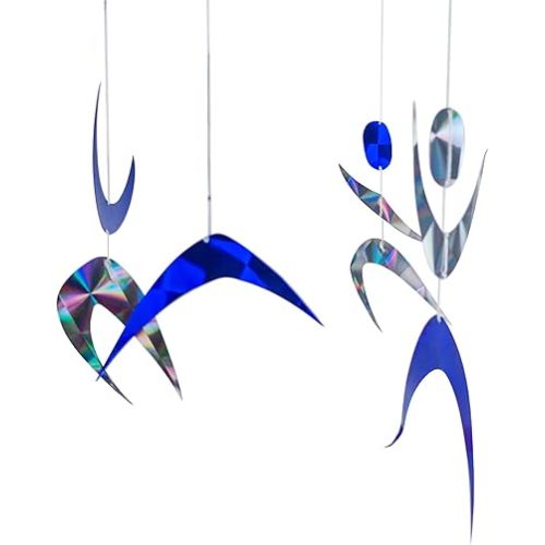 Montessori Blue Gobbi Ball Gobbi Mobile, Montessori Mobile,Essential Mobile, Hanging Mobile Learning Mobile