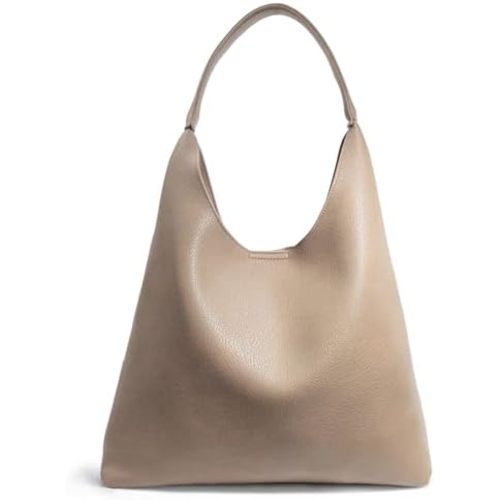 Hobo Bags for Women Soft Vegan Leather Shoulder Handbag Slouchy Tote Purses
