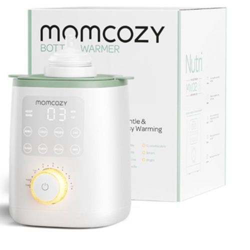 Momcozy Baby Bottle Warmer for Breast Milk Formula Food, Fullest Nutrients Preserved, Fast Heat, Night Light for Nighttime Breastfeeding, One-Touch Easy Use, Newborn Essentials Supplies Gift for Mom
