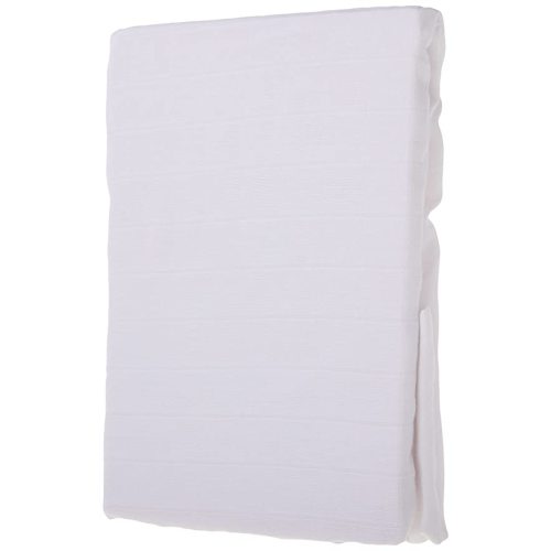 SwaddleDesigns Softest Cotton Muslin Fitted Crib Sheet/Toddler Sheet for Baby Boy & Girl, Pure White