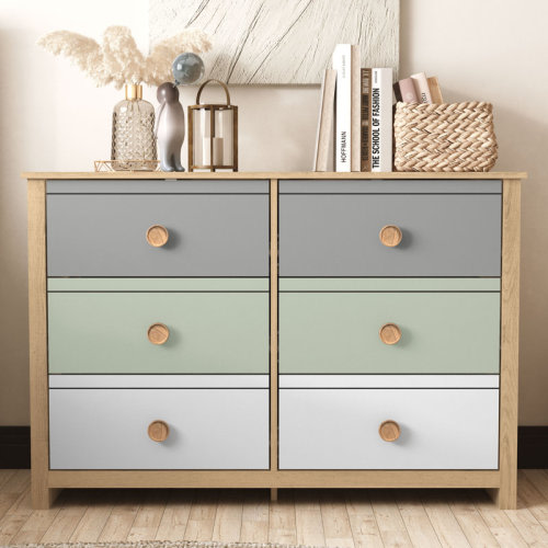 Wade Logan® Bustillo 46.1'' W kids 6 -Drawer Dresser & Reviews | Wayfair