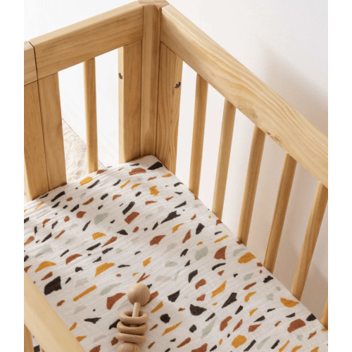 Babyletto All-Stages Bassinet Sheet in GOTS Certified Organic Muslin Cotton