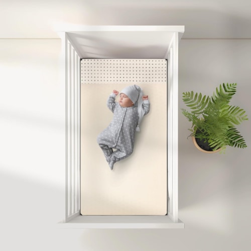 3” Organic Latex Crib Mattress Topper - GOLS CERTIFIED - Australian Wool Cover