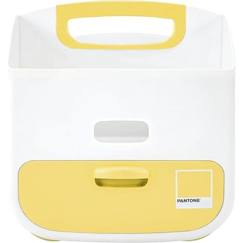 Ubbi Portable Diaper Changing Station Diaper Storage Caddy Organizer, Stores Baby Diapers, Wipes & Baby Accessories, Pantone Yellow