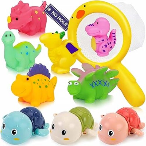 Bath Toys for Kids Ages 1-3 - Mold Free Infants Baby Toddler Bathime Toys 6-12-18 Months - No Hole Bathtub Toys - Gifts for 1 2 3 4 Years Old Boys Girls - Pool Water Table Toys Baby Bath Essentials