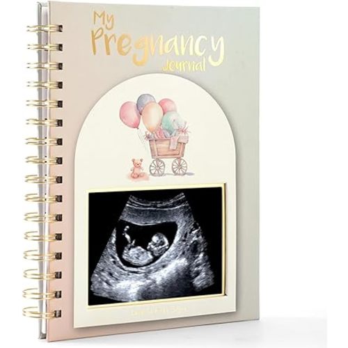 Pregnancy Journal For First Time Moms 2025,Hardcover Pregnancy Book,Pregnancy Memory Book - Gender Neutral Baby Book Keepsake With Notes Section, Photo Pocket &Detailed Prompts,Bear Pattern