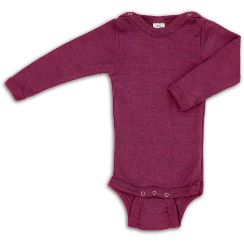 Long sleeve wool/silk bodysuit