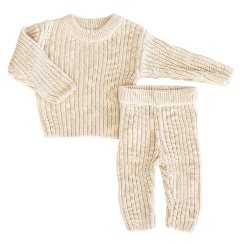 Knit Sweater & Pant Set | Linen