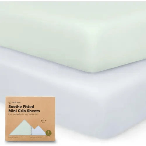 KeaBabies 2-Pack Organic Crib Sheets for Boys, Girls - 52x28 Fitted Crib Mattress Sheet Neutral, Breathable Jersey Cotton Cover for Baby Bed, Toddler Mattress, Soft & Cute Prints (Cove)