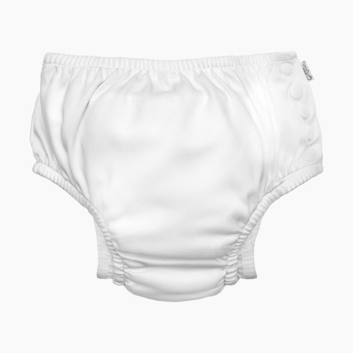 GREEN SPROUTS Eco Snap Swim Diaper - White, 6 Months