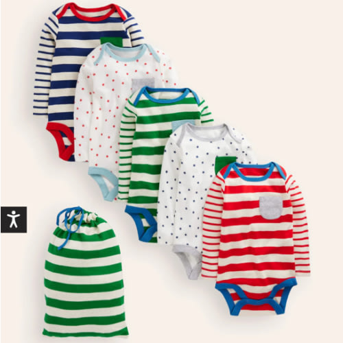 Striped 5 Pack Bodies-Multi Stripe | Boden USA