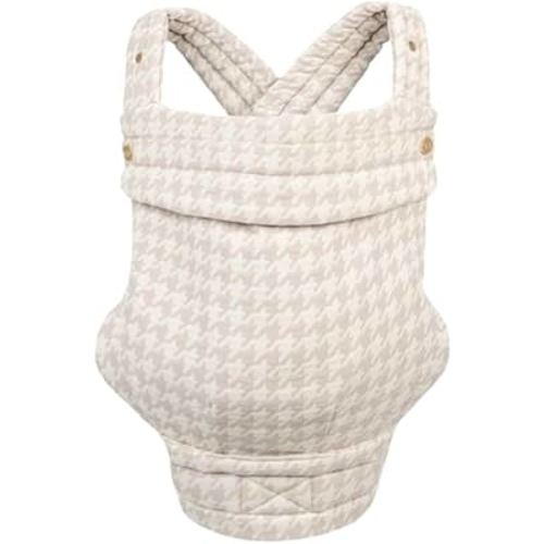 Mabē Monarch Ergonomic Baby Carrier – Premium Cotton Soft Structured Newborn to Toddler Carrier with Hip-Healthy Design, 3 Carry Positions (7-35lbs), Lightweight & Breathable, (Houndstooth)