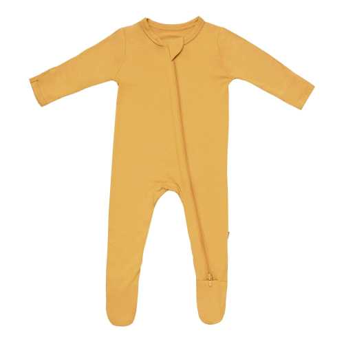 Zippered Footie in Marigold