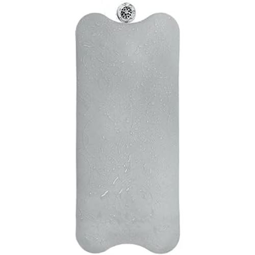 Ubbi Cushioned Non-Slip Bath Mat for Baby, Powerful Suction Cups, Baby Bathtub Time Essentials, Gray