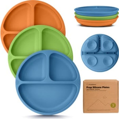 3-Pack Prep Silicone Suction Plates