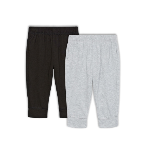 Garanimals Baby Boy Basic Jersey Joggers Multipack, 2-Pack, Sizes 0-24 Months