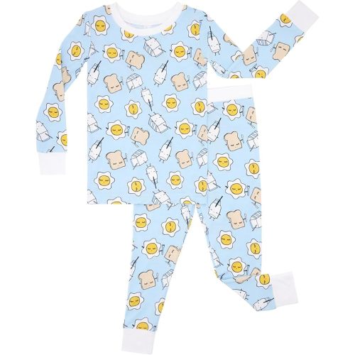 Little Sleepies Two-Piece Pajama Set for Boys & Girls, Soft Viscose from Bamboo Toddler Pajamas for Kids, Family Matching PJs