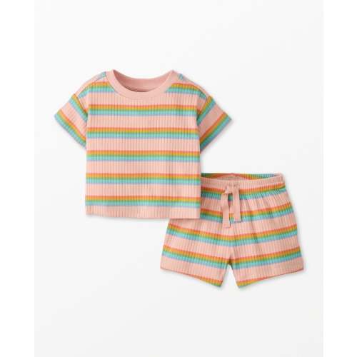 Baby Ribbed T-Shirt & Shorts Set | Hanna Andersson