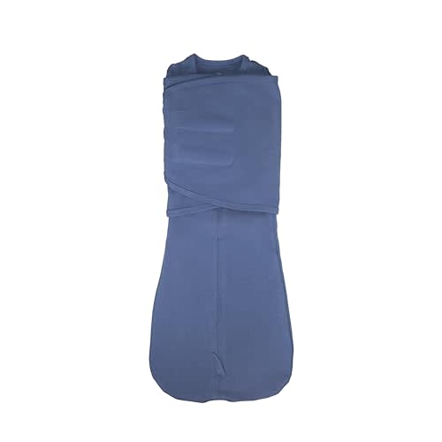 LullaBaby "Double Dream Swaddle: Exclusive Dual Wing Design, Pediatrician-Endorsed, Ultra-Soft Cotton, 0-2 Months, 12-20 lbs - Coastal Breeze