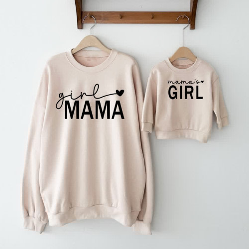 GIRL MAMA/MAMA&#x27;S GIRL Mommy and Me Sweatshirt