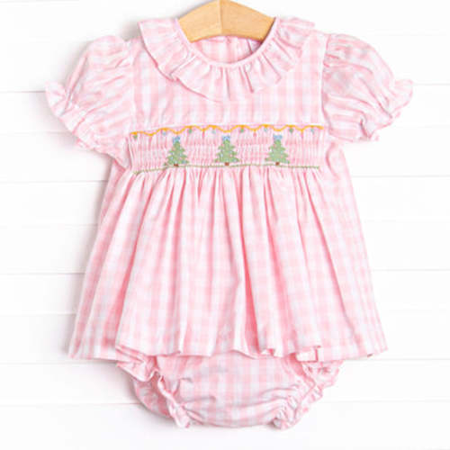All Decked Out Smocked Diaper Set, Pink – Stitchy Fish