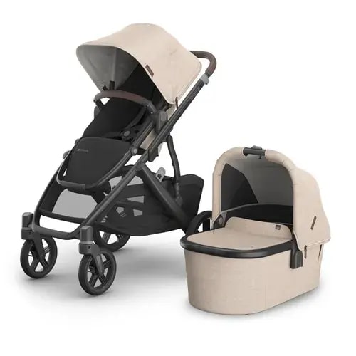 UPPAbaby Vista V3 With Bassinet Oat Melange Liam | Baby Bunting AU