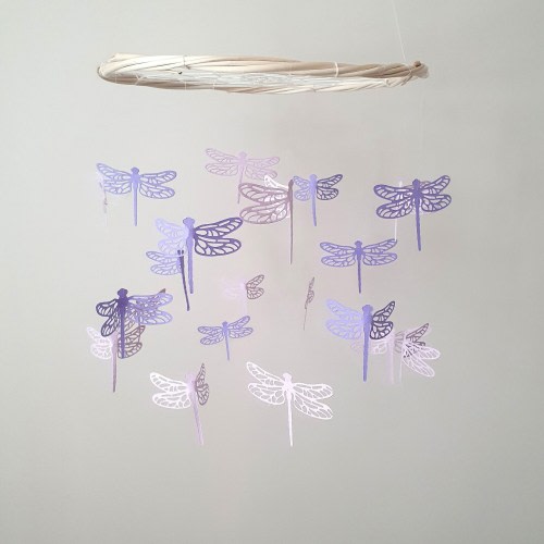 Dragonfly Crib Mobile, Dragonfly Baby Mobile, Dragonfly Nursery, Dragonflies Mobile, Dragonfly Nursery Decor, Paper Crib Mobile