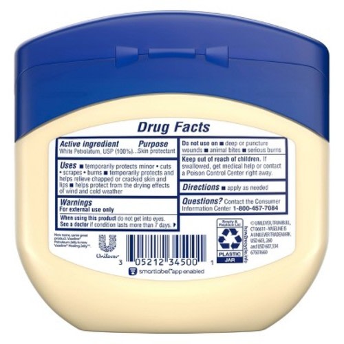 Vaseline Original 100% Pure Petroleum Jelly Skin Protectant - 13oz