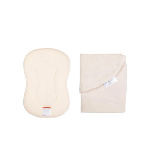 Lounger Curve + Muslin Cover Set | Natural