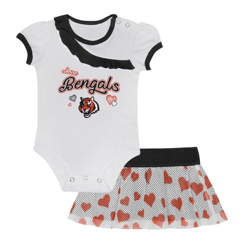 Newborn & Infant Cincinnati Bengals Love My Team Bodysuit & Skirt Set