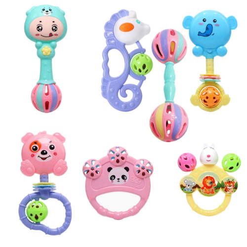 BINGLI Educational Toys, Baby Rattles Toys for 0-6 Months - 7 PCS Toddler Toys 0-3 Month Old Baby Boy Girl Gifts Set Rattle Infant Newborn Sensory Toy, Gifts