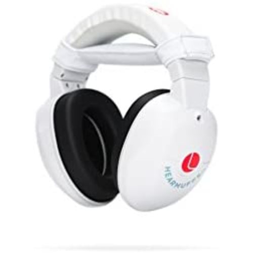 Lucid Audio HearMuffs Baby Hearing Protection (Over-The-Ear Sound Protection Ear Muffs Infant/Toddler/Child), One Size, White