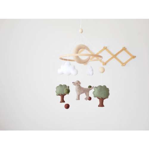 Dog mobile for nursery, dog baby mobile, gender neutral mobile
