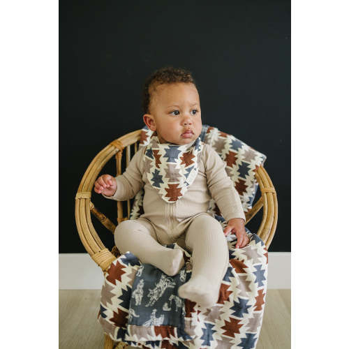 Western Aztec + Wild West Muslin Crib Quilt  | Baby Essentials | Rodeo Collection Default Title