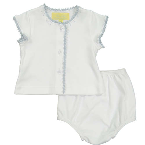 Blue Jersey Crib Set – Pixie Lily