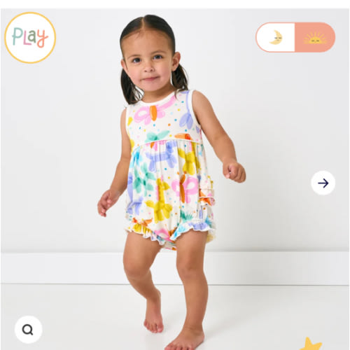 Balloon Bash Bubble Romper | Little Sleepies