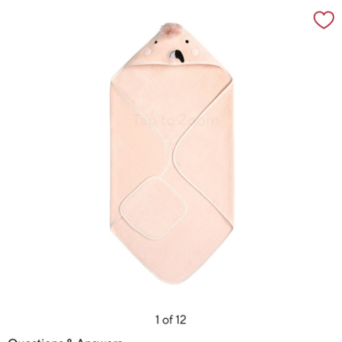 Super Soft Flamingo Baby Hooded Towel & Washcloth Set