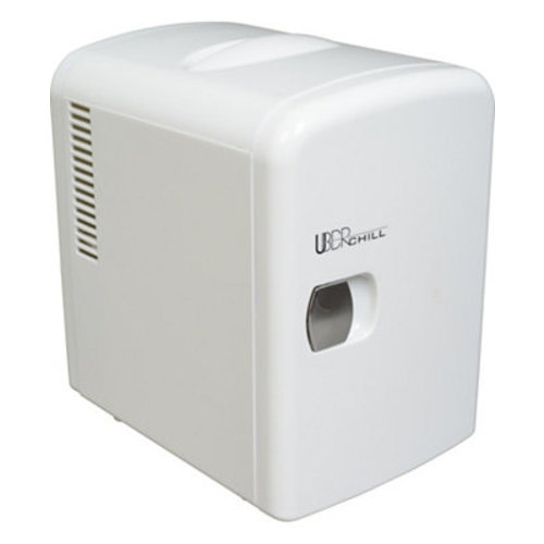 Uber Chill Personal and portable Mini Fridge Cooler and Warmer - 6-can Capacity