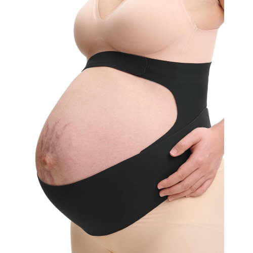 Momcozy Pregnancy Belly Band, CozySupport Ergonest Maternity Belly Band, Invisible Pregnancy Belt for Back, Abdomen, Waist